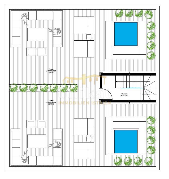 Attico con ampia terrazza sul tetto - 4 km dal mare